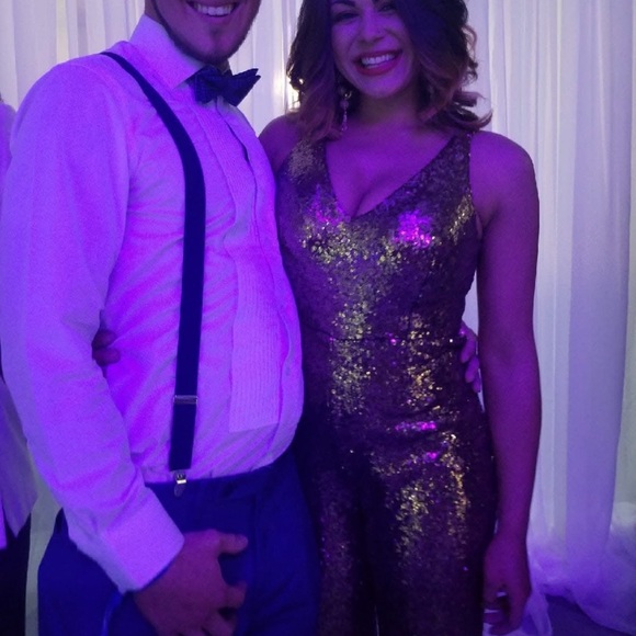 Sequined Pant Jumpsuit - Picture 3 of 4